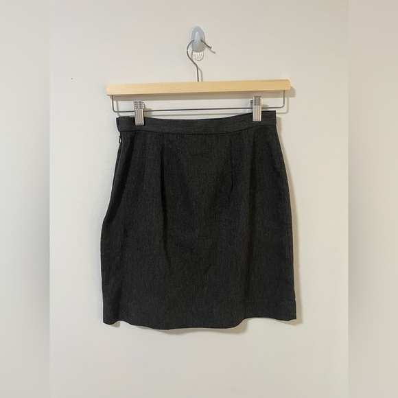 Gap Vintage Grey Mini Skirt Academia - Picture 2 of 8